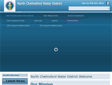 Tablet Screenshot of northchelmsfordwater.com